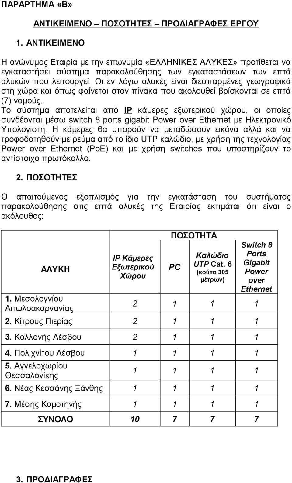 Οι εν λόγω αλυκές είναι διεσπαρμένες γεωγραφικά στη χώρα και όπως φαίνεται στον πίνακα που ακολουθεί βρίσκονται σε επτά (7) νομούς.