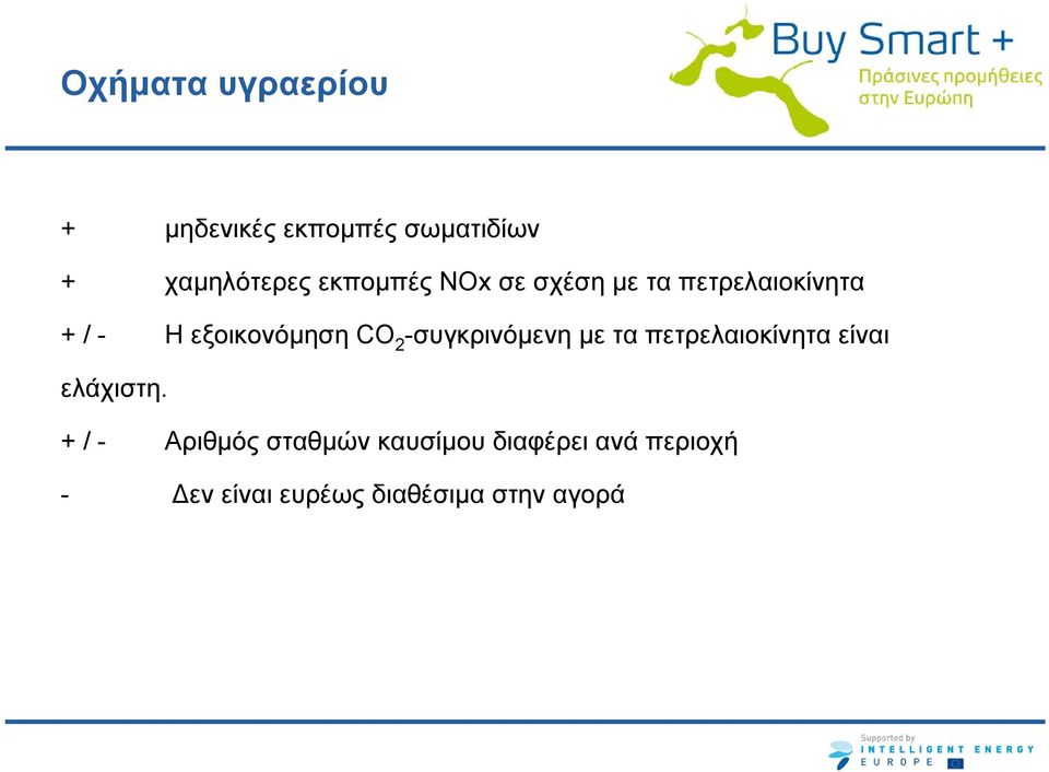 -συγκρινόμενη με τα πετρελαιοκίνητα είναι ελάχιστη.