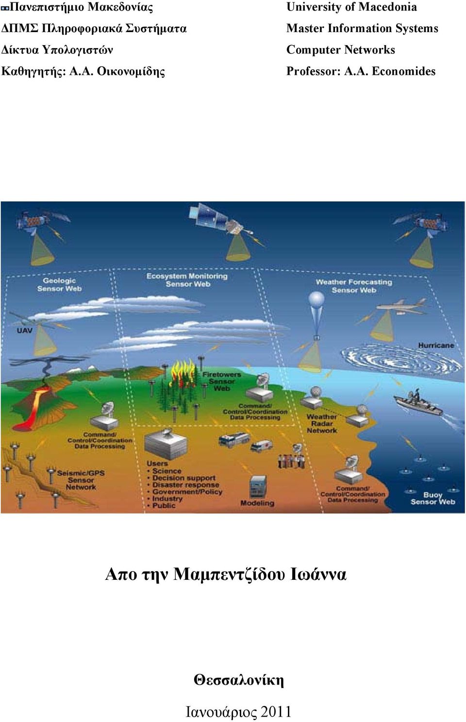 Α. Οικονομίδης University of Macedonia Master Information