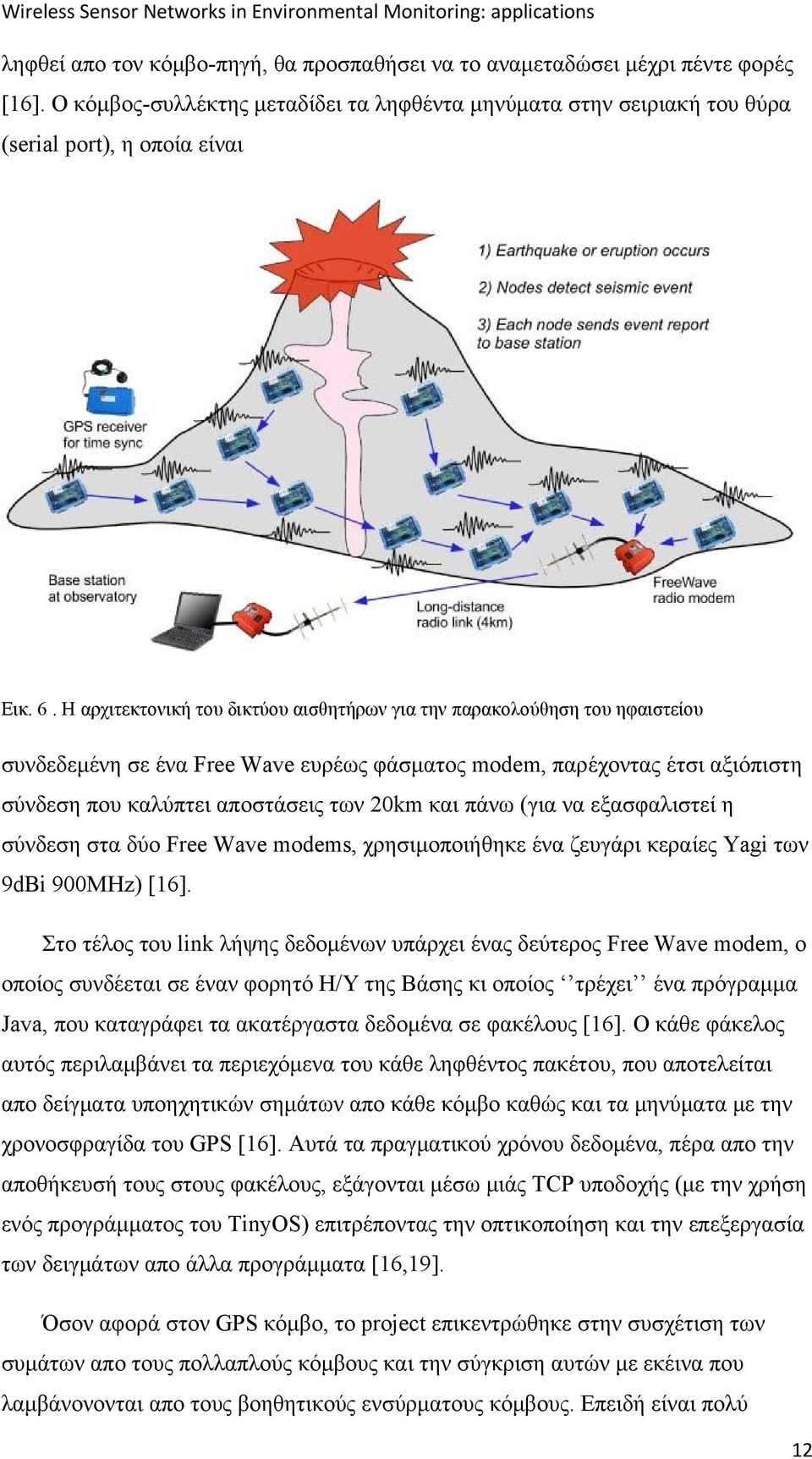 πάνω (για να εξασφαλιστεί η σύνδεση στα δύο Free Wave modems, χρησιμοποιήθηκε ένα ζευγάρι κεραίες Yagi των 9dBi 900MHz) [16].