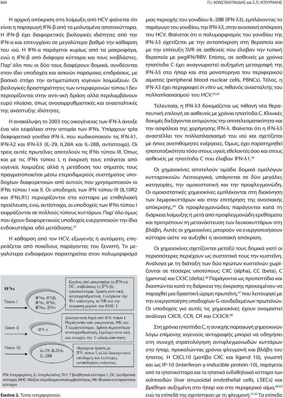 Η IFN-α παράγεται κυρίως από τα μακροφάγα, ενώ η IFN-β από διάφορα κύτταρα και τους ινοβλάστες.