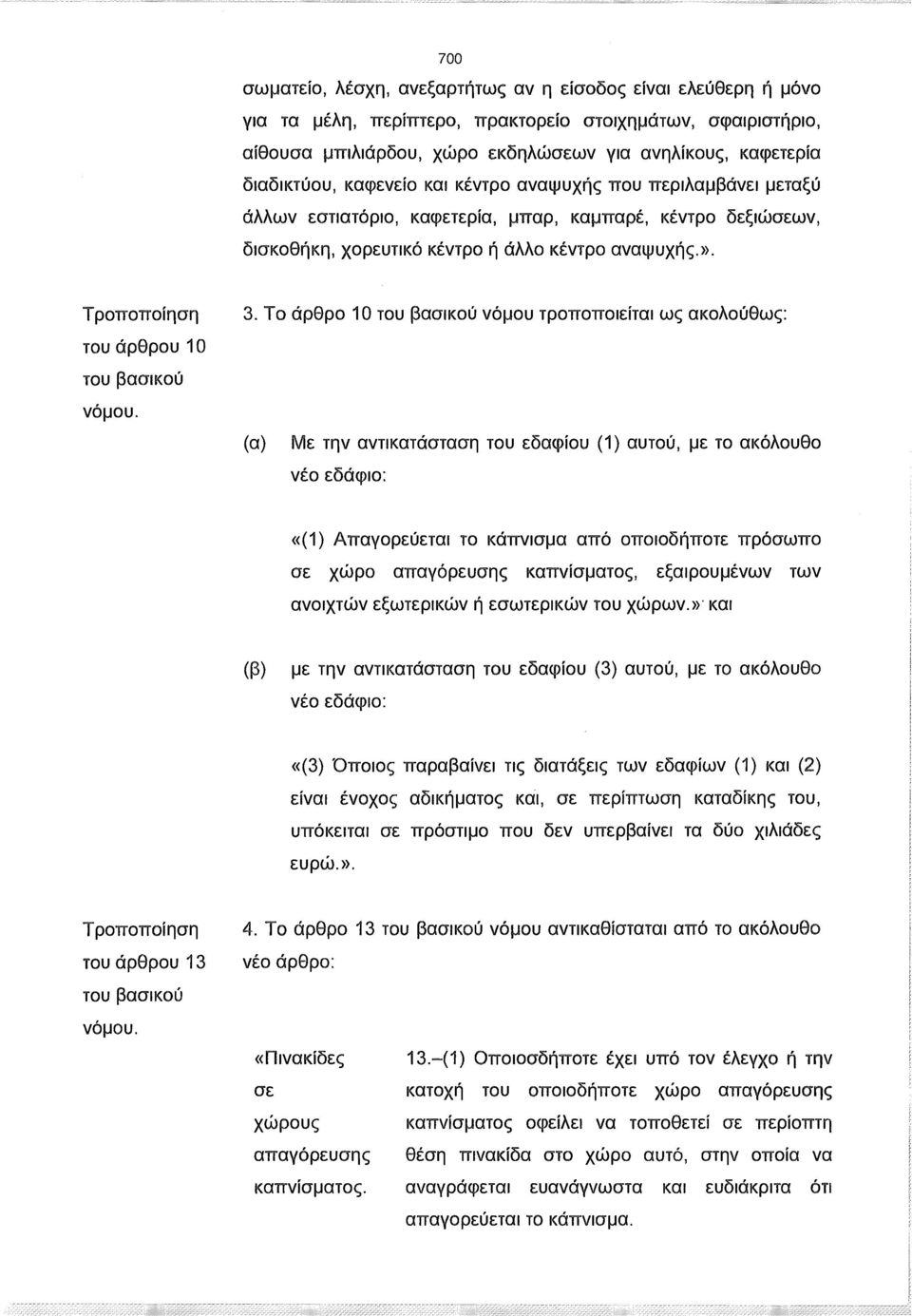 Τροποποίηση του άρθρου 10 του βασικού νόμου. 3.