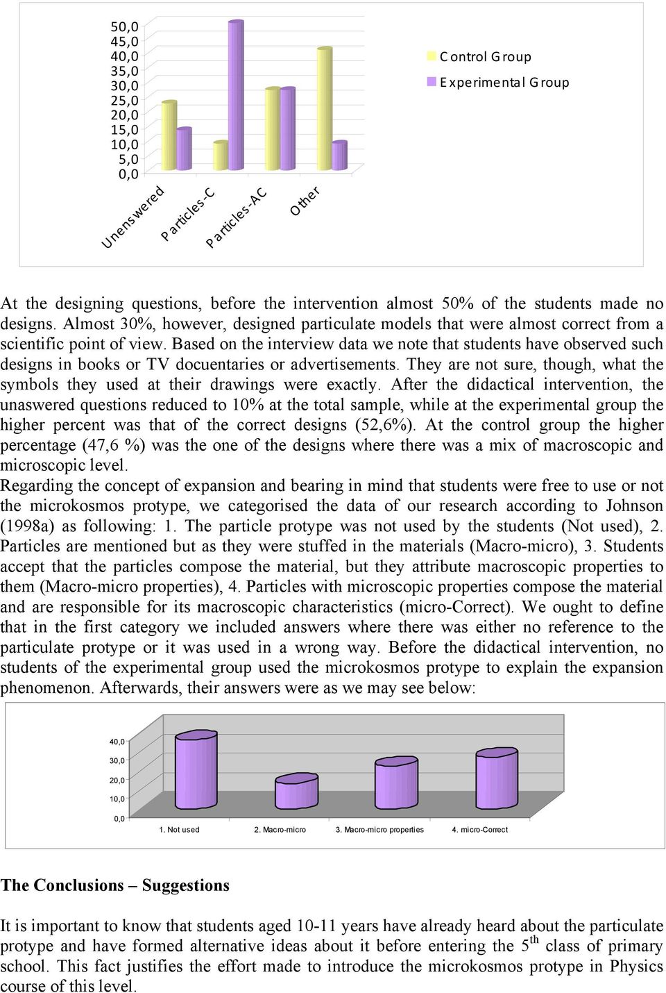 Based on the interview data we note that students have observed such designs in books or TV docuentaries or advertisements.