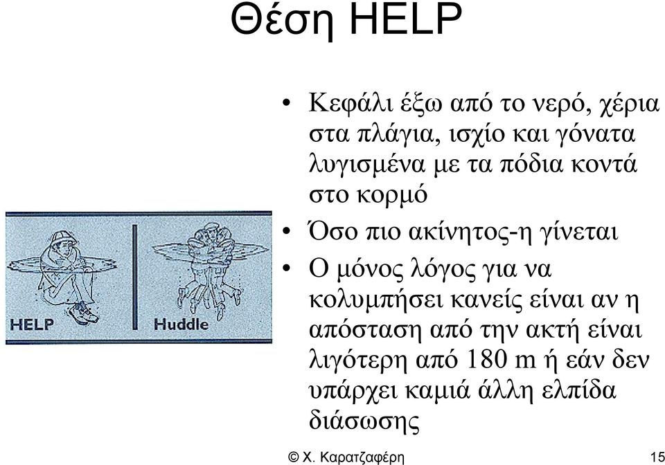 λόγος για να κολυμπήσει κανείς είναι αν η απόσταση από την ακτή είναι