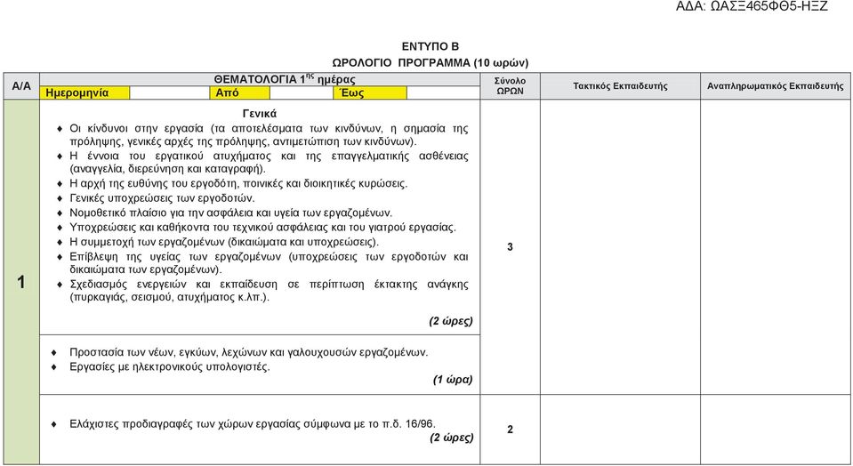 Η αρχή της ευθύνης του εργοδότη, ποινικές και διοικητικές κυρώσεις. Γενικές υποχρεώσεις των εργοδοτών. Νομοθετικό πλαίσιο για την ασφάλεια και υγεία των εργαζομένων.