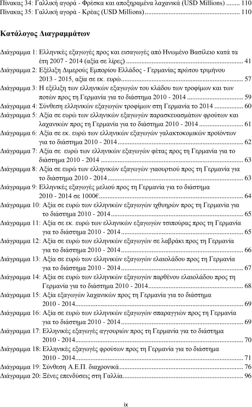 .. 41 Γηάγξακκα 2: Δμέιημε Γηκεξνχο Δκπνξίνπ Διιάδνο - Γεξκαλίαο πξψηνπ ηξηκήλνπ 2013-2015, αμία ζε εθ. επξψ.