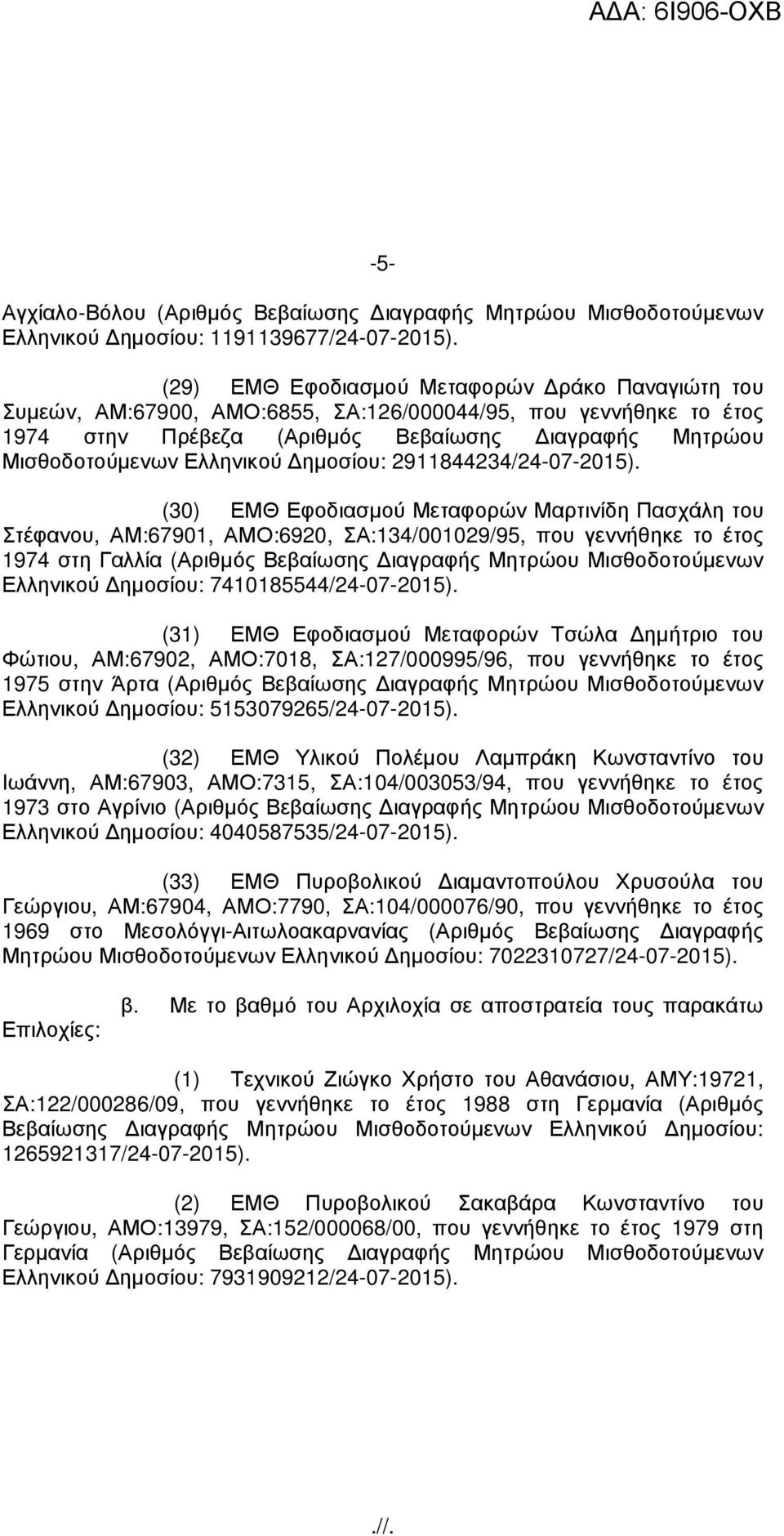 ηµοσίου: 2911844234/24-07-2015).