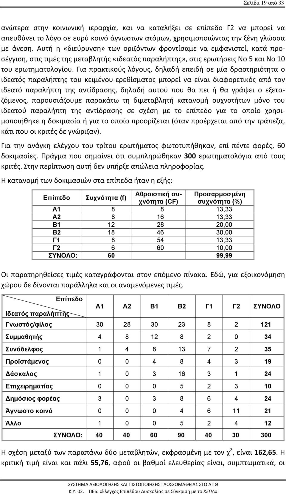 Για πρακτικούς λόγους, δηλαδή επειδή σε μία δραστηριότητα ο ιδεατός παραλήπτης του κειμένου ερεθίσματος μπορεί να είναι διαφορετικός από τον ιδεατό παραλήπτη της αντίδρασης, δηλαδή αυτού που θα πει ή