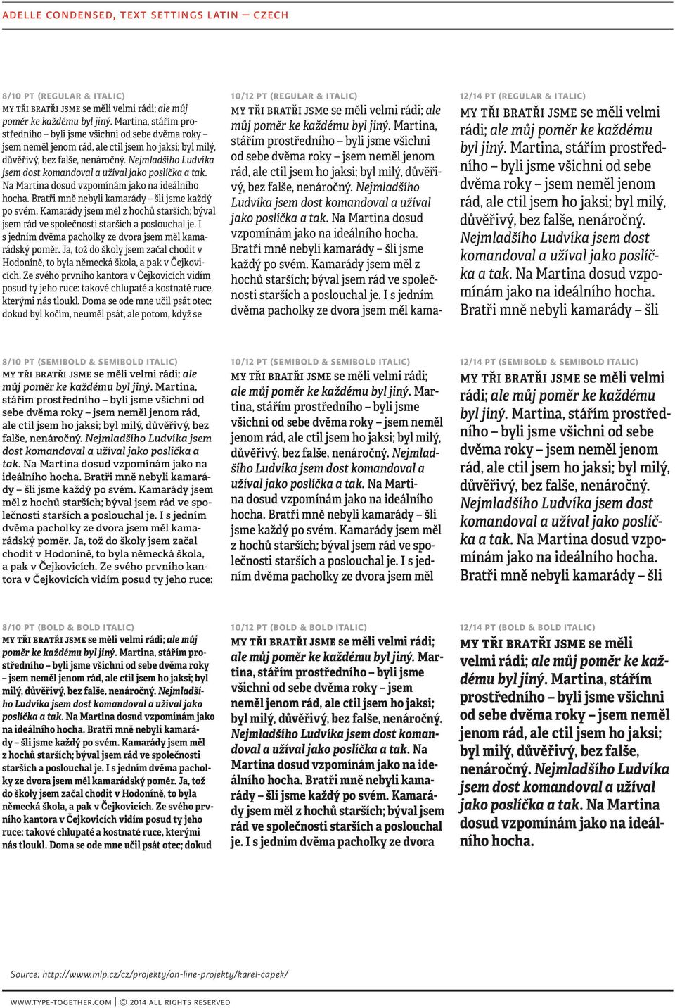 Nejmladšího Ludvíka jsem dost komandoval a užíval jako poslíčka a tak. Na Martina dosud vzpomínám jako na ideálního hocha. Bratři mně nebyli kamarády šli jsme každý po svém.
