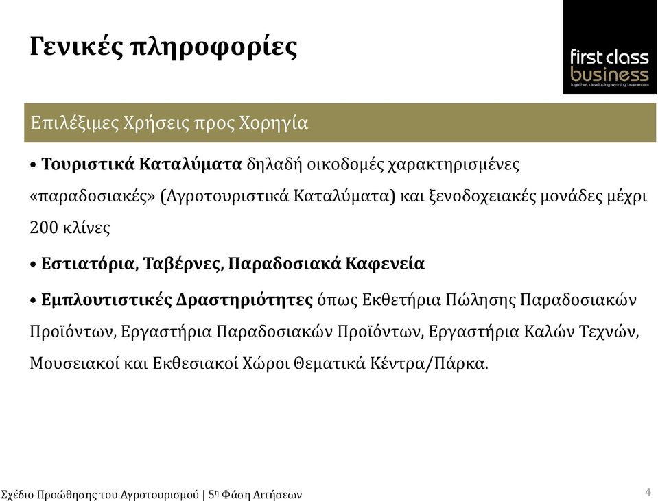 Παραδοσιακά Καφενεία Εμπλουτιστικές Δραστηριότητες όπως Εκθετήρια Πώλησης Παραδοσιακών Προϊόντων,