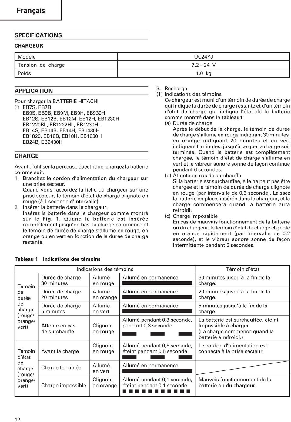 Branchez le cordon d alimentation du chargeur sur une prise secteur.