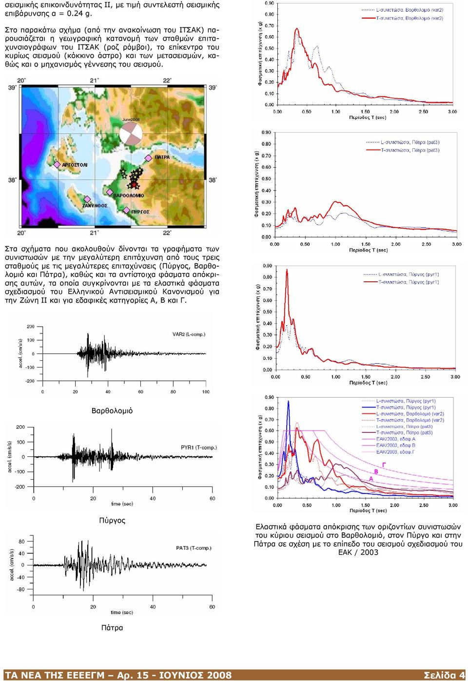 µετασεισµών, καθώς και ο µηχανισµός γέννεσης του σεισµού.