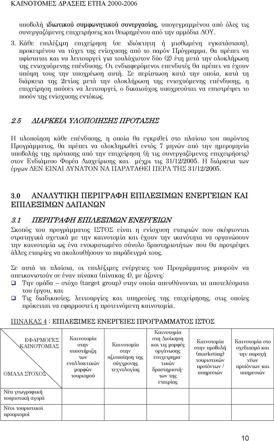 την ολοκλήρωση της ενισχυόµενης επένδυσης. Οι ενδιαφερόµενοι επενδυτές θα πρέπει να έχουν υπόψη τους την υποχρέωση αυτή.