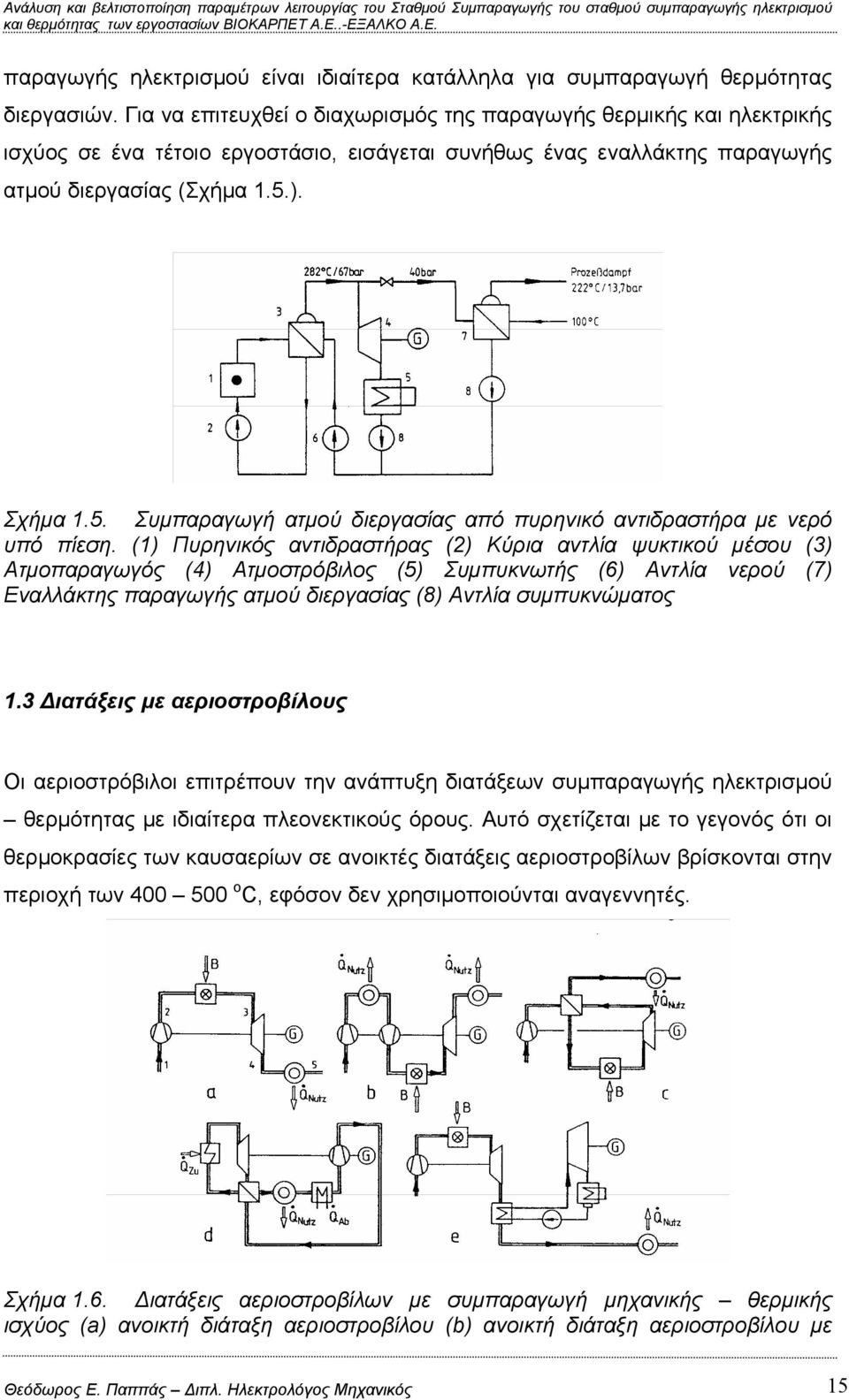 ). Σχήμα 1.5. Συμπαραγωγή ατμού διεργασίας από πυρηνικό αντιδραστήρα με νερό υπό πίεση.