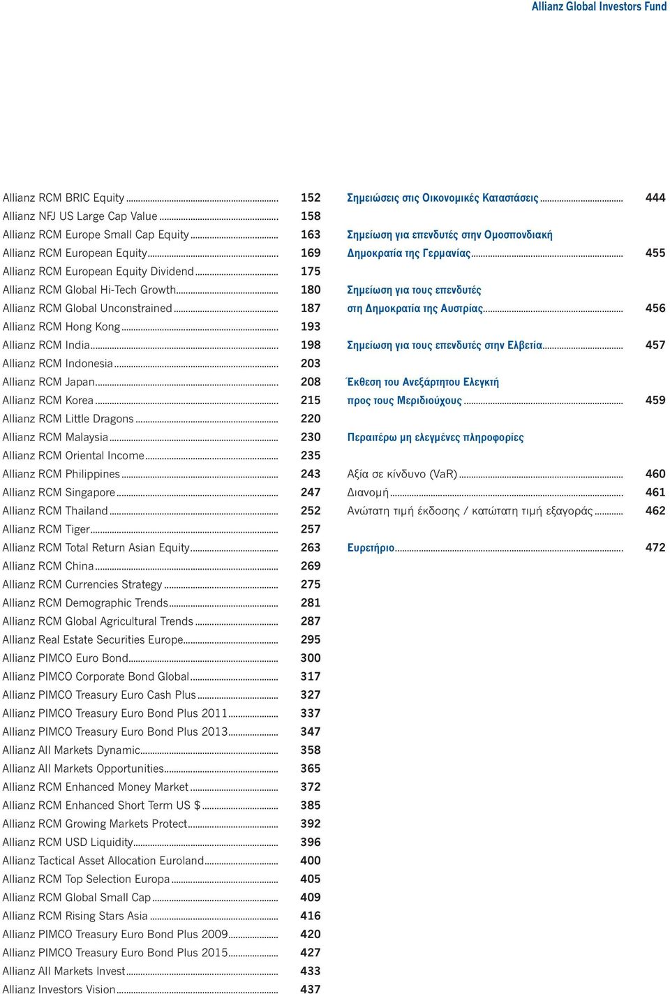 .. 198 Allianz RCM Indonesia... 203 Allianz RCM Japan... 208 Allianz RCM Korea... 215 Allianz RCM Little Dragons... 220 Allianz RCM Malaysia... 230 Allianz RCM Oriental Income.