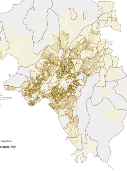 ΑΘΗΝΑ ΠΥΚΝΟΤΗΤΕΣ ΚΑΙ ΜΟΡΦΟΛΟΓΙΕΣ ΤΗΣ ΠΟΛΗΣ Θ.Μαλούτας(επιμ.)(2002), Κοινωνικός και Οικονομικός Άτλας της Ελλάδας. Οι Πόλεις, ΕΚΚΕ. Copyright ΑΤΤΙΚΟ ΜΕΤΡΟ Α.Ε. Θ.Μαλούτας(επιμ.)(2002), Κοινωνικός και Οικονομικός Άτλας της Ελλάδας. Οι Πόλεις, ΕΚΚΕ. Copyright Θ.