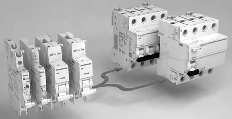 Zaštita Zaštitni uređaji Diferencijalna zaštita Električni pomoćni pribor za ic60 i iid b Električni pomoćni pribor se koristi u kombinaciji sa ic60 automatskim prekidačima i iid diferencijalnim