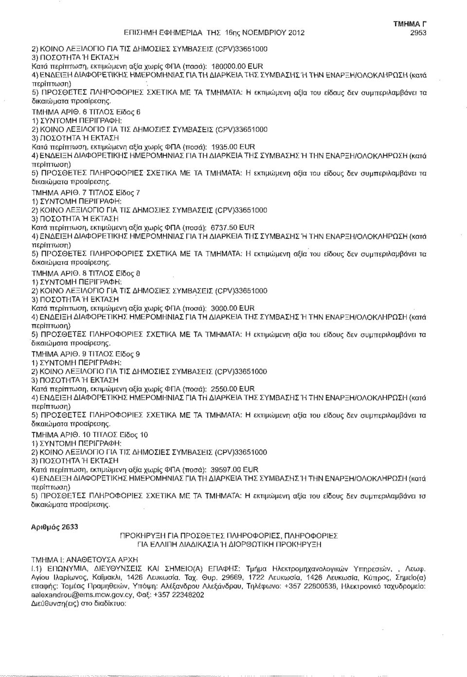 συμπεριλαμβάνει τα δικαιώματα προαίρεσης. ΤΜΗΜΑ ΑΡΙΘ.