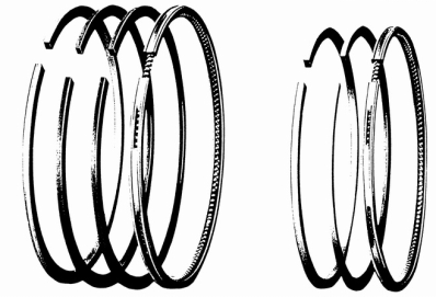 Available Ring s [X Series] This piston ring features the use of the coil expander installed in the inner surface of the oil ring to enhance conformability to the wall surface of cylinder,ensuring