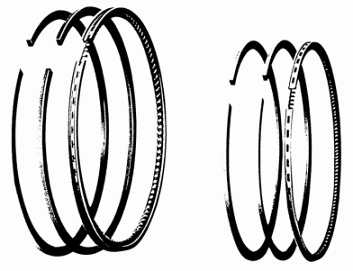 [M Series] The use of a steel oil ring makes this piston ring set capable of effectively ensuring optimum oil control over a long period with minimum oil consumption,this type is used with diesel