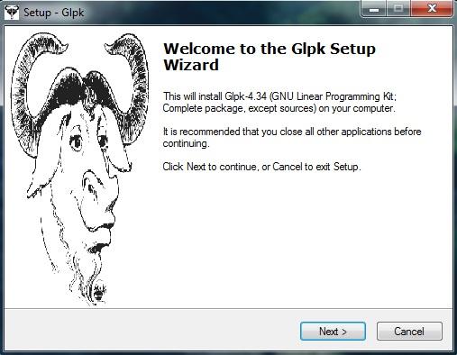 30 Συγκριτική Μελέτη Λογισμικών για το χώρο του Γραμμικού Προγραμματισμού 2.4 Εγκατάσταση λογισμικού GLPK σε περιβάλλον Windows Πηγαίνουμε στην ιστοσελίδα http://gnuwin32.sourceforge.