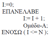 Επαναληπτική Δομή (DO WHILE) Χρησιμοποιείται όταν θέλουμε να εκτελέσουμε μια ομάδα εντολών περισσότερες από μια φορές. Στη DO.