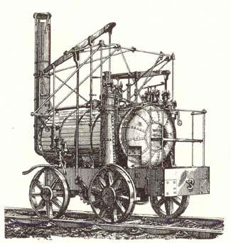 ΜΙΑ ΘΡΥΛΙΚΗ ΑΤΜΟΜΗΧΑΝΗ Η μηχανή του Τζώρτζ Στέφενσον (George Stephenson) Rocket ήταν ή βασίλισσα των ατμαμαξών της εποχής εκείνης, ζύγιζε πάνω από 6 τόνους και πρώτευσε ανάμεσα σε τέσσερις άλλες, σ'