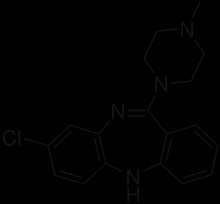 Εικόνα 11: Χημικός τύπος κλοζαπίνης Πίνακας 3: Χαρακτηριστικά κλοζαπίνης Συστηματική ονομασία 8-chloro-11-(4-methylpiperazin-1-yl)- (IUPAC) 5H-dibenzo[b,e][1,4]diazepine Χημικός Τύπος Μοριακό βάρος