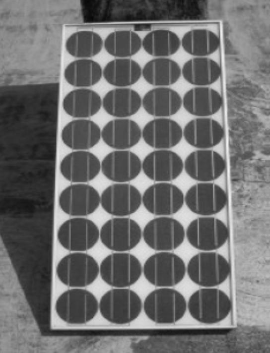 From Cells to Modules The open circuit voltage of a single solar solar cell is approx 0.5V.