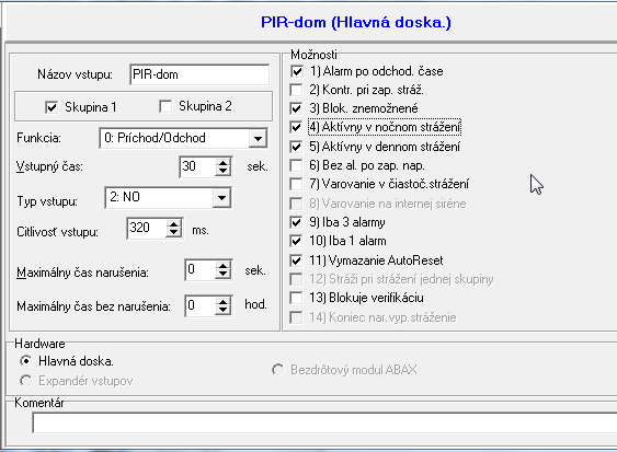 34 Programovanie SATEL Pozor: V klávesnici LCD sa parametre VSTUPNÝ ČAS, ČAS ODBLOKOVANIA ONESKORENIA a ČAS ČAKANIA programujú ako ČAS ONESKORENIA. Obr. 9.