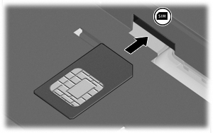 Τοποθέτηση κάρτας SIM ΠΡΟΣΟΧΗ Για να µην προκληθεί βλάβη στις υποδοχές, θα πρέπει να ασκήσετε ελάχιστη δύναµη κατά την τοποθέτηση της κάρτας SIM. Για να τοποθετήσετε µια κάρτα SIM: 1.