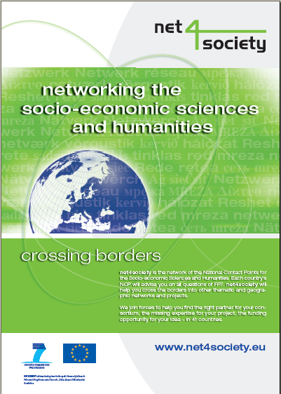 NET4SOCIETY: Δικτύωση των ΕΣΕ για το πρόγραμμα Κοινωνικοοικονομικές και Ανθρωπιστικές επιστήμες SSH NCP Network www.net4society.