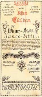 Τραπεζογραµµάτιο των είκοσι πέντε γκούλντεν της Wiener Stadt-Banco της Αυστρίας 1762.