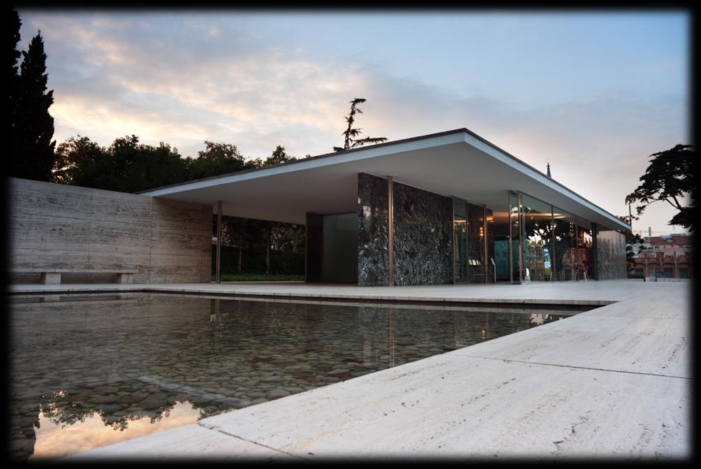 2.3 Barcelona Pavilion Mies Van der Rohe Εικόνα 2.3.1: Barcelona Pavilion, νοτιοανατολική άποψη.