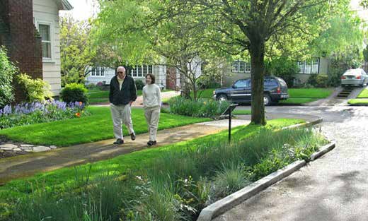 κήποι βροχής Green Streets / Portland, ΗΠΑ (2006) πρόγραμμα δημιουργίας «κήπων