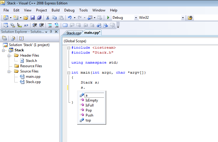 Εικόνα 7 - (α) IntelliSense auto-completion (β) Πλθροφορίεσ ςυνάρτθςθσ Πριν προχωριςουμε ςτθν εκτζλεςθ του προγράμματοσ ασ δοφμε λίγεσ περιςςότερεσ δυνατότθτεσ του Visual C++ 2008 Express Edition που