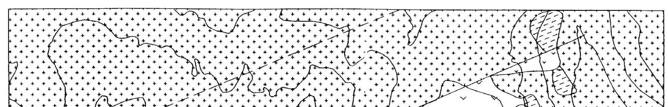126 Σχ. 5.6.1. Γεωλoγικός χάρτης της τoπoθεσίας Κτίσματα (κατά ΑΕΕΧΠ & ΛIΠΑΣΜΑΤΩΝ 1973, με
