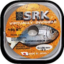 THE ULTIMATE COPOLYMER FISHING LINE SRK VIRTUALLY INVISIBLE FLUOROCARBON LEADER MATERIAL - Extra soft -