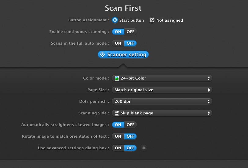 Όταν η επιλογή [Check output after scanning] [Έλεγχος εξόδου μετά τη σάρωση] έχει οριστεί σε [ON] [ΕΝΕΡΓΟΠΟΙΗΣΗ] Η οθόνη επιβεβαίωσης εξόδου εμφανίζεται πριν από την έξοδο των σαρωμένων εικόνων.