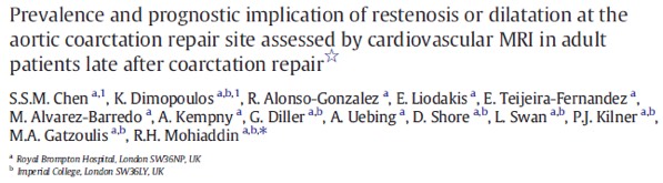 Απεικονιστικές Μέθοδοι CMR µελέτη International Journal of Cardiology, May 2014 Σκοπός: H εκτίµηση της εµφάνισης επαναστένωσης και