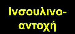 Ινσουλινοαντοχή: Η κεντρική διαταραχή του Μεταβολικού υνδρόμου Διαηαρατές ινωδόλσζης Υπεργλσκαιμία Υπέρηαζη Μακροαγγειοπάθεια Παθολογική Ανοτή ζηη γλσκόζη