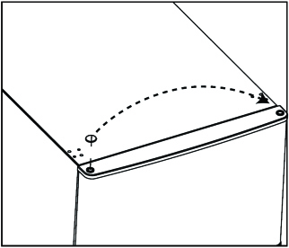 Reverse Door Tool required: Philips screwdriver, Flat bladed screwdriver, Hexagonal spanner. Ensure the unit is unplugged and empty. To take the door off, it is necessary to tilt the unit backwards.