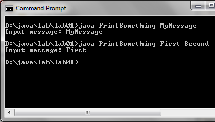 Άσκηση #3 Αναζητήστε στο web τη σημασία της παραμέτρου args Χρησιμοποιήστε τη σε ένα Java πρόγραμμα PrintSomething.