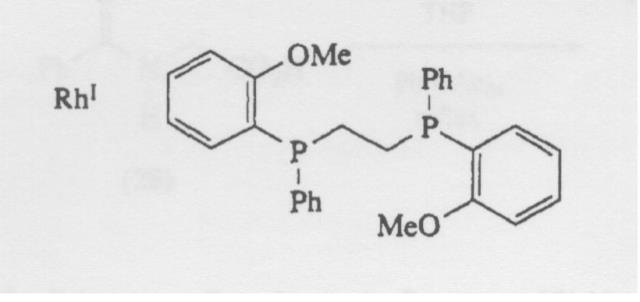 Σχήμα 1.4.6 : Καταλύτης (bisphosphine rhodium) 1.5. Η αρωματικότητα στα ανιόντα των αζλακτονών και μοναδική σημασία της για τη σύνθεση Erlenmeyer.