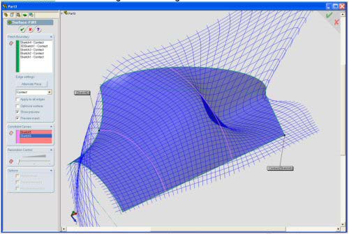 Η Filled Επιφάνεια του SolidWorks µπορεί κάποιες φορές να παράγει παράξενα και απρόβλεπτα αποτελέσµατα.