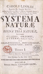 Το 1735 ο Σουηδός φυσιοδίφης Carl Linneus (1707-1778) δηµοσιεύει την πρώτη ταξινόµηση των φυτικών ειδών.