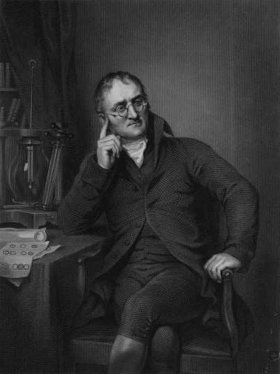 ΗΑτομικήΘεωρία John Dalton (1766-1844) ΝέοσύστημαΧημικήςΦιλοσοφίας, 1808 Όλα τα σώματα αποτελούνται από έναν τεράστιο αριθμό υπερβολικά μικρών