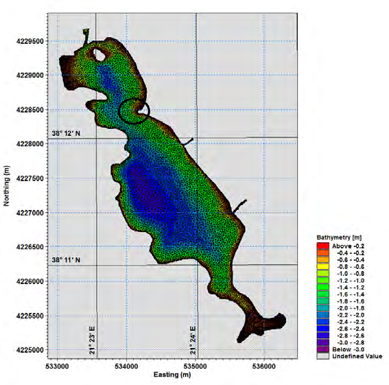 127 Από παρατηρήσεις πεδίου αναφέρεται, η ύπαρξη ενός αμμώδη ύφαλου στο βόρειο τμήμα της λιμνοθάλασσας του Πάπα το οποίο μέχρι τώρα δε συμπεριλαμβανόταν στην βαθυμετρία.