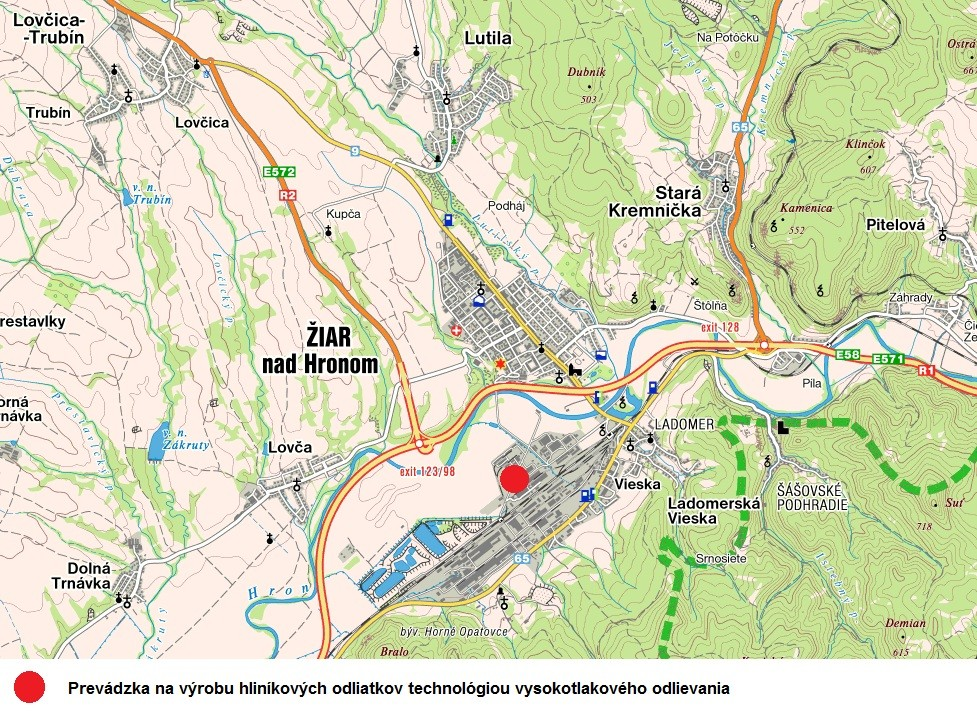 E. Popis miesta a okolia prevádzky Navrhovaná činnosť je situovaná do katastrálneho územia obcí Ladomerská Vieska, časť Vieska a Ţiar nad Hronom, časť Horné Opatovce.