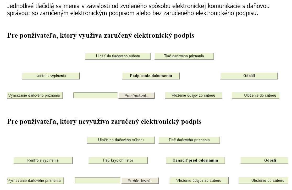 DRSR elektronické služby: (výňatok